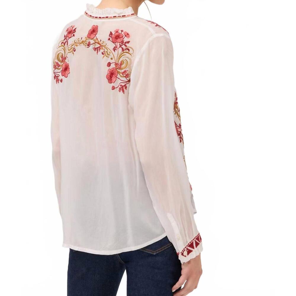 NEW JOHNNY WAS simone blouse in wht - Picture 3 of 3